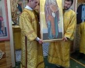 Освящение иконы Св. Николая Чудотворца