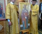 Освящение иконы Св. Николая Чудотворца