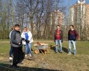 Субботник на экологической тропе с работниками прокуратуры Фрунзенского района